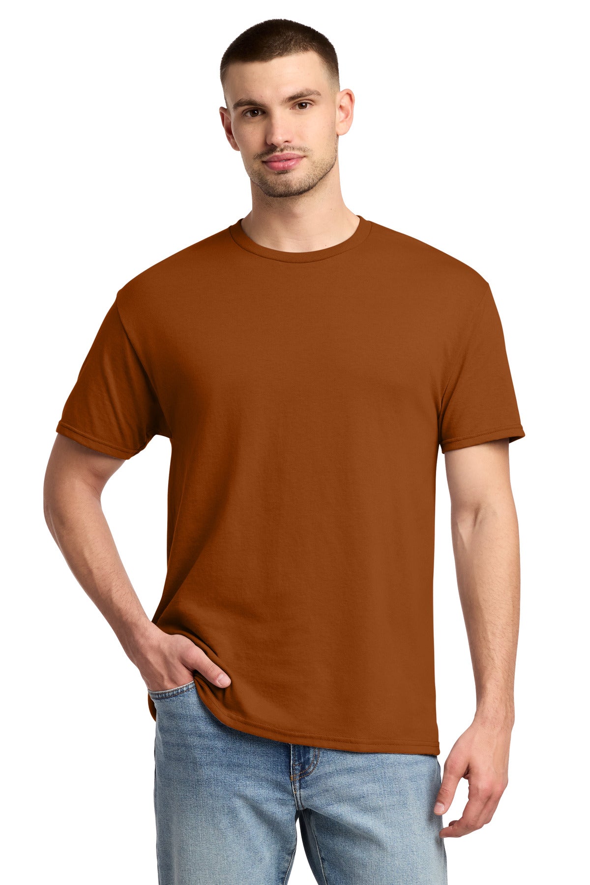 Jerzees -  Dri-Power 50/50 Cotton/Poly T-Shirt.  29M in T Orange