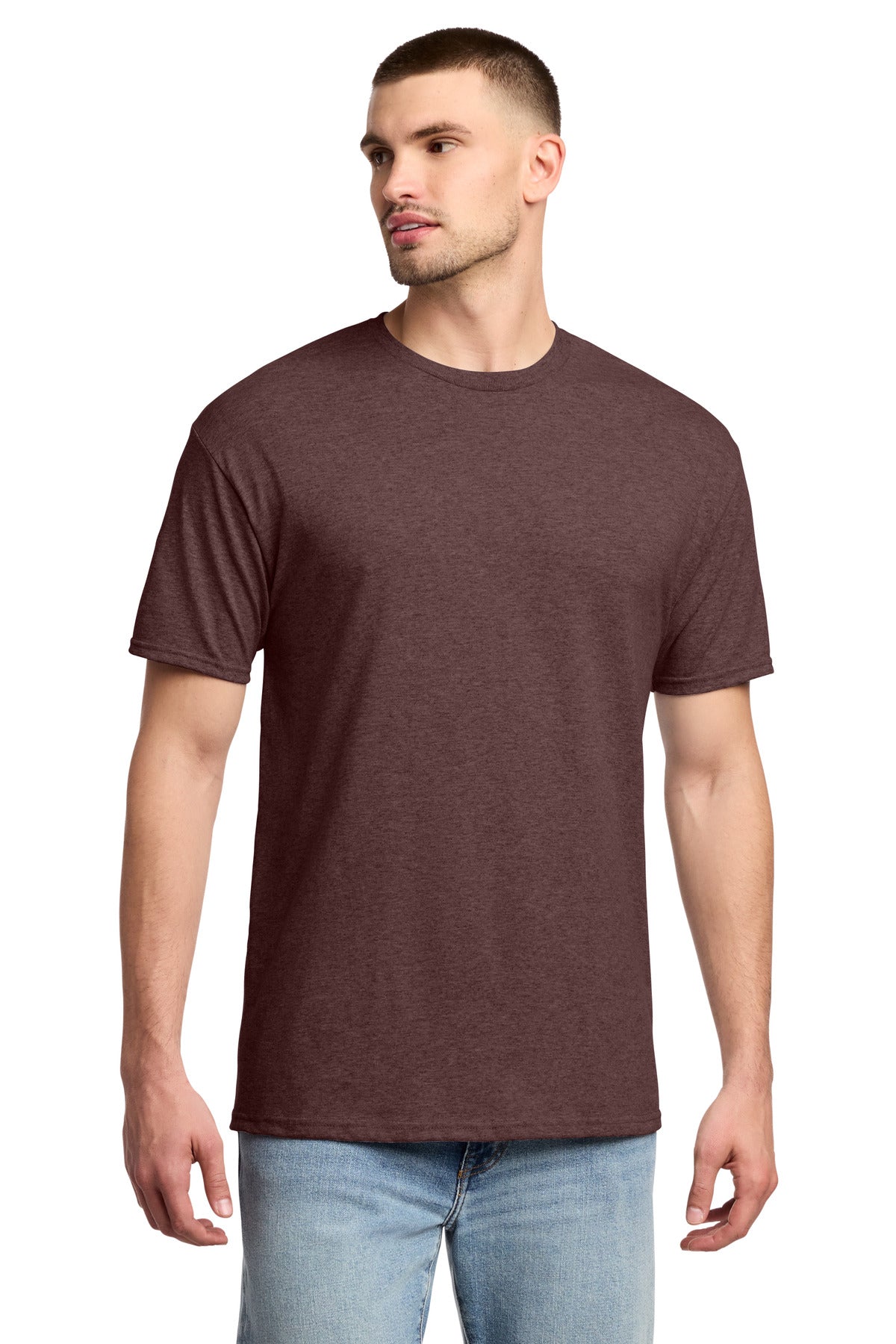 Jerzees -  Dri-Power 50/50 Cotton/Poly T-Shirt.  29M in Vintage Heather Maroon