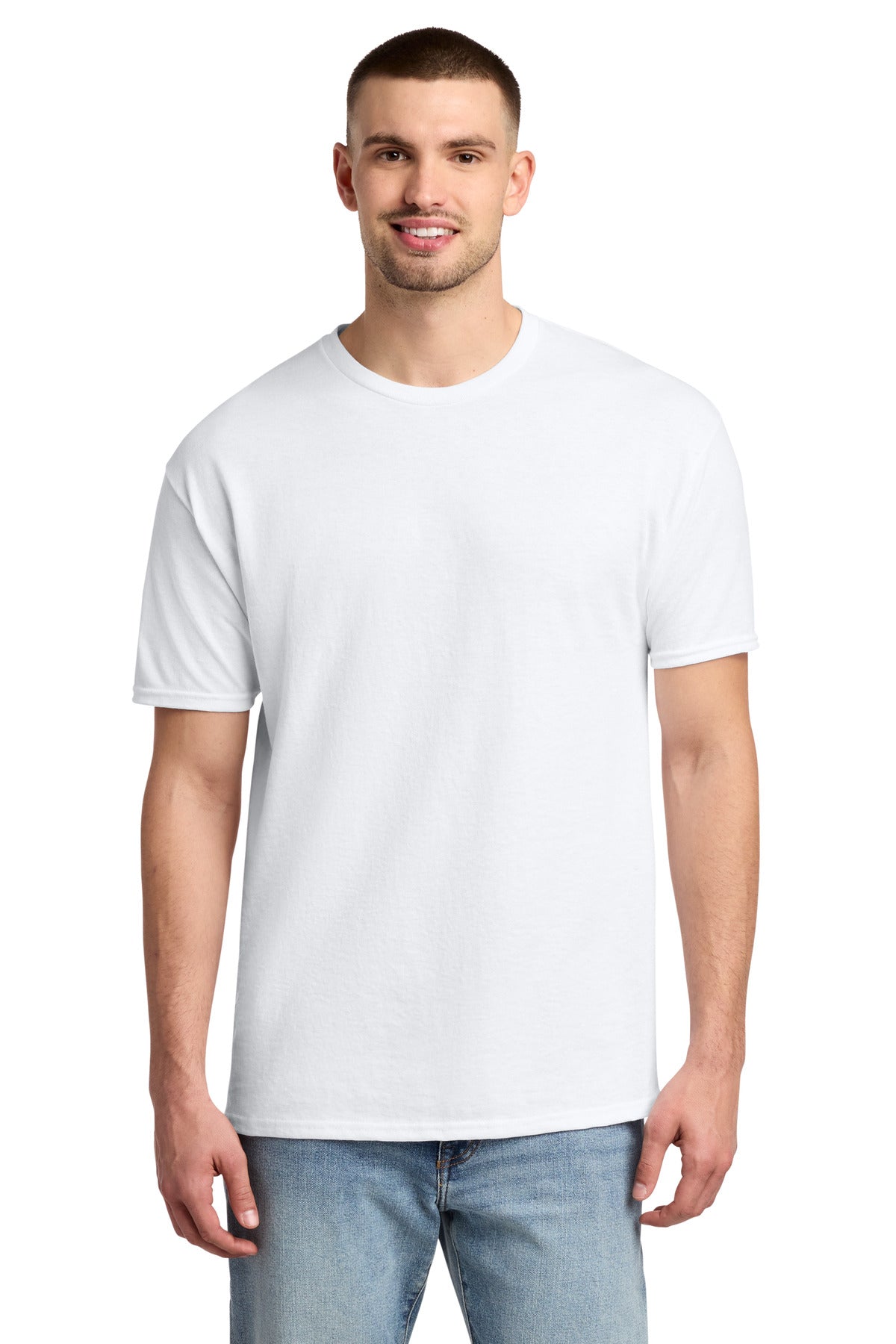 Jerzees -  Dri-Power 50/50 Cotton/Poly T-Shirt.  29M in White