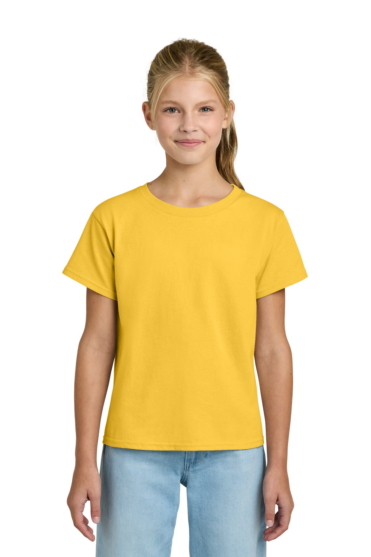 Gildan Youth Light Cotton Tee 3000B in Daisy