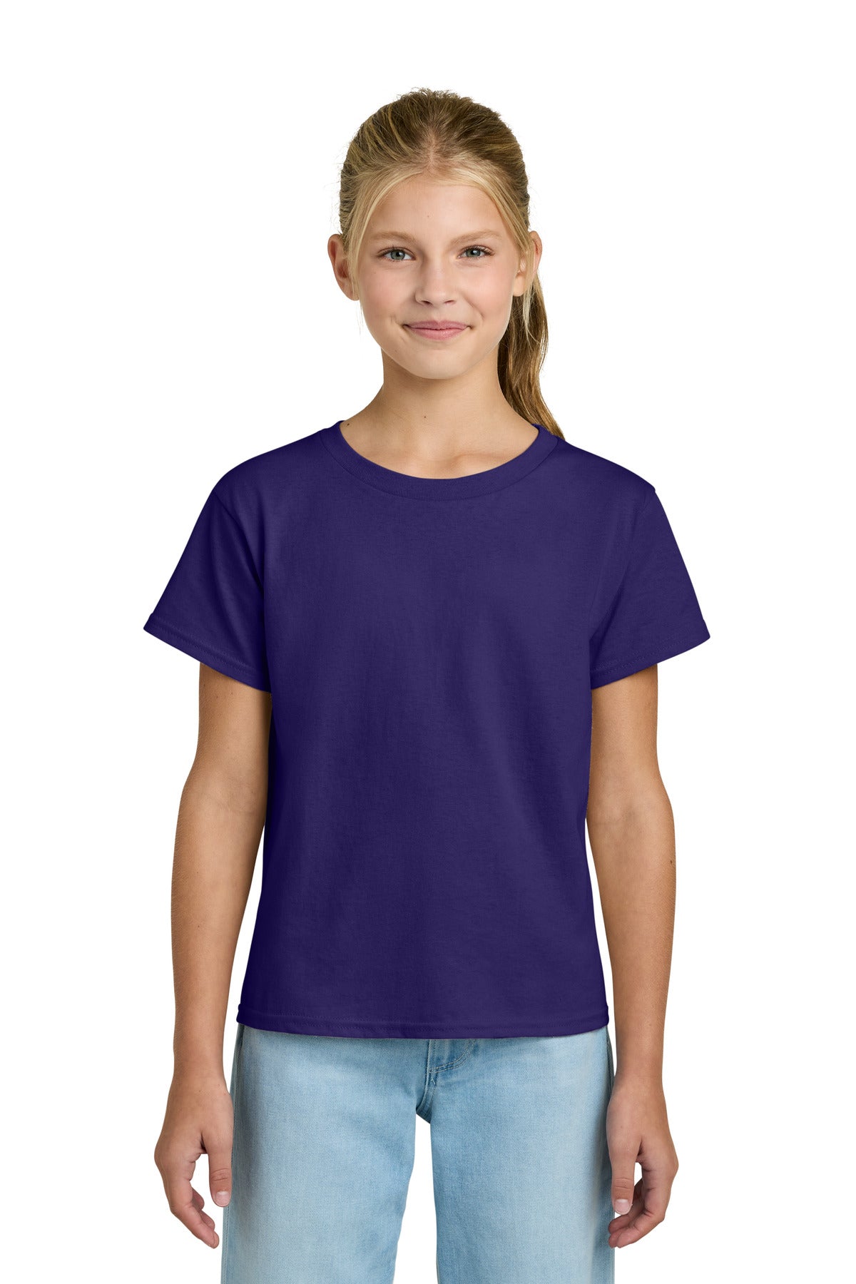 Gildan Youth Light Cotton Tee 3000B in Purple