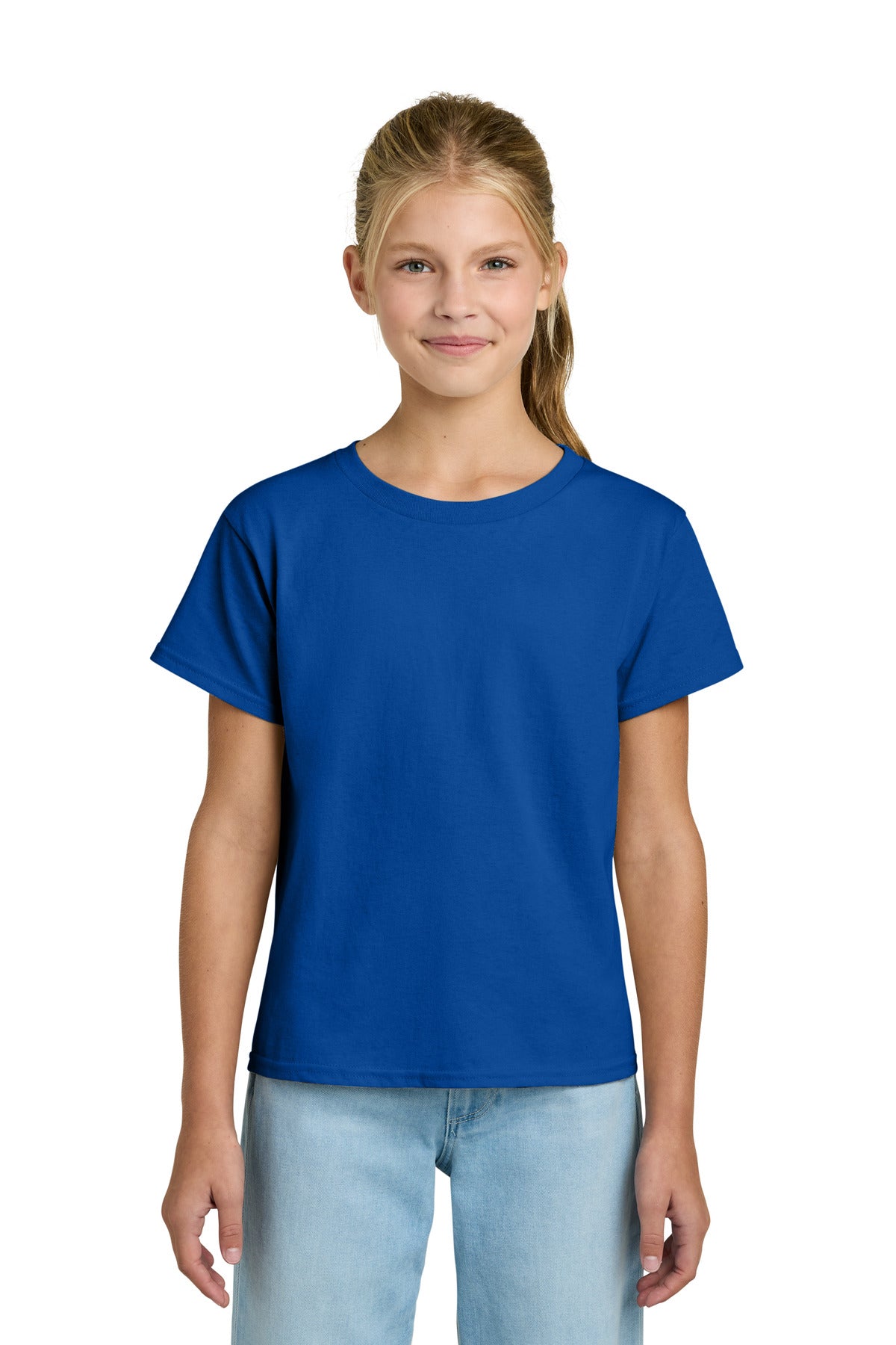 Gildan Youth Light Cotton Tee 3000B in Royal