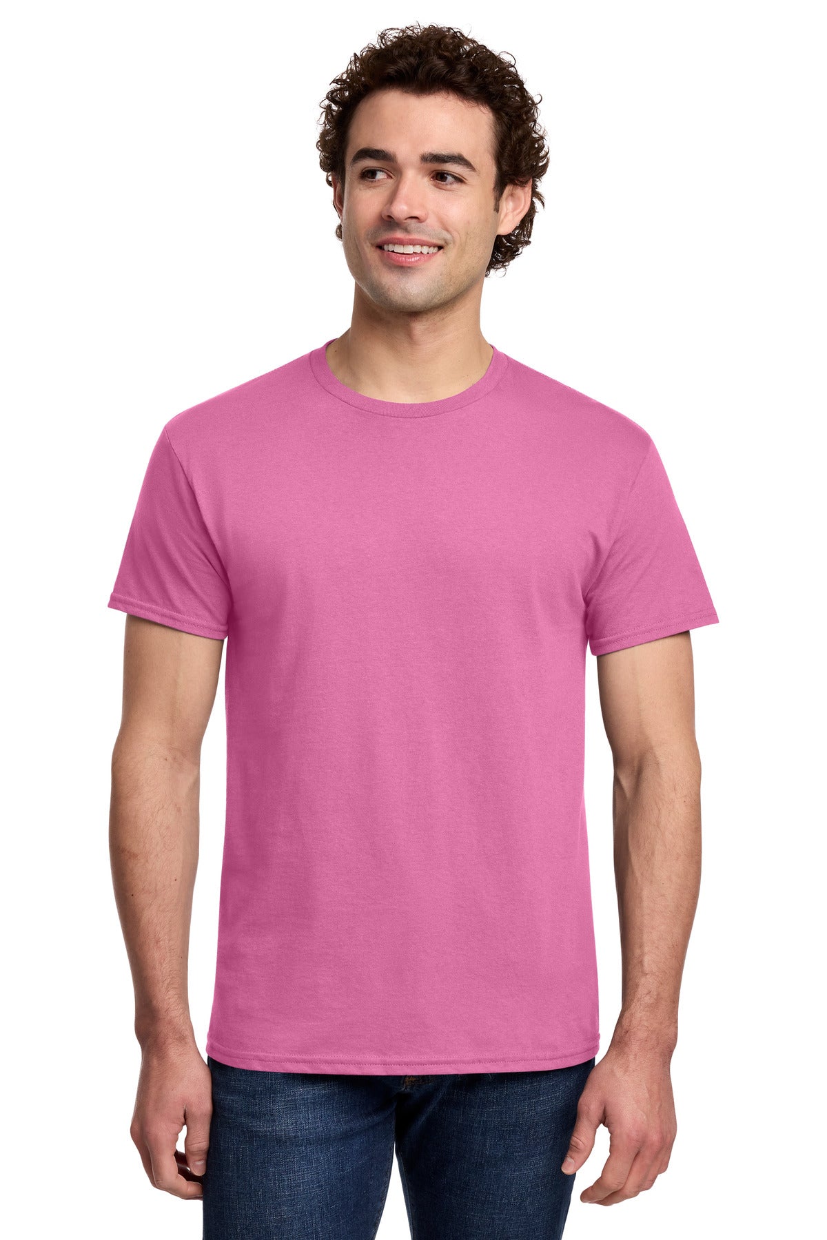 Gildan Light Cotton Tee 3000 in Azalea