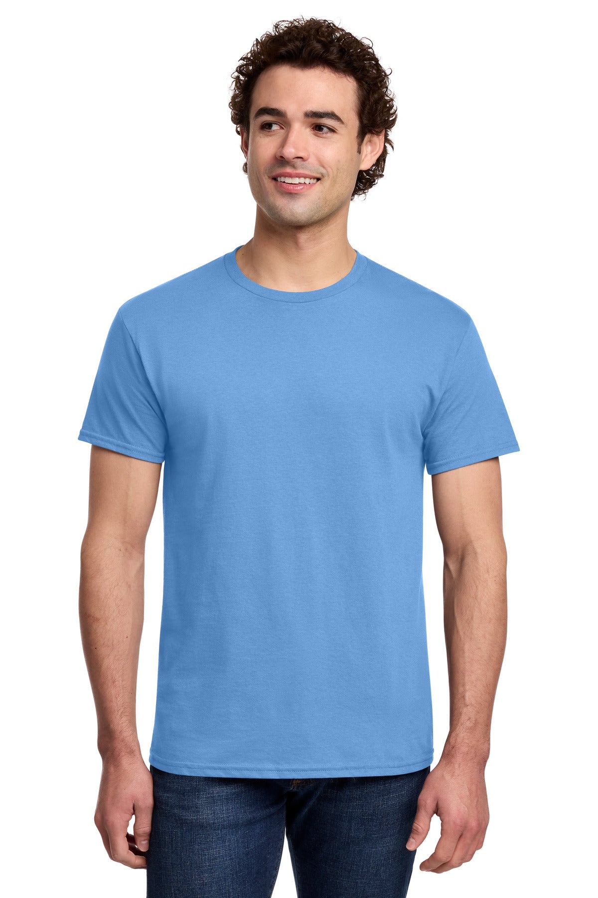 Gildan Light Cotton Tee 3000 in Carolina Blue