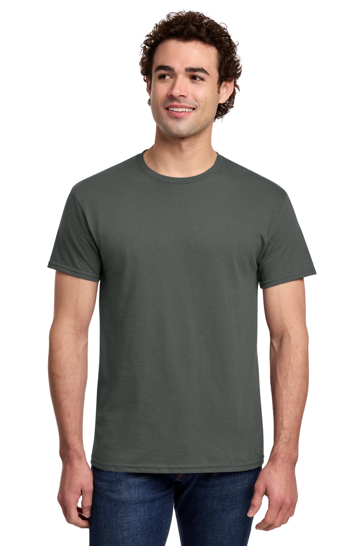 Gildan Light Cotton Tee 3000 in Charcoal