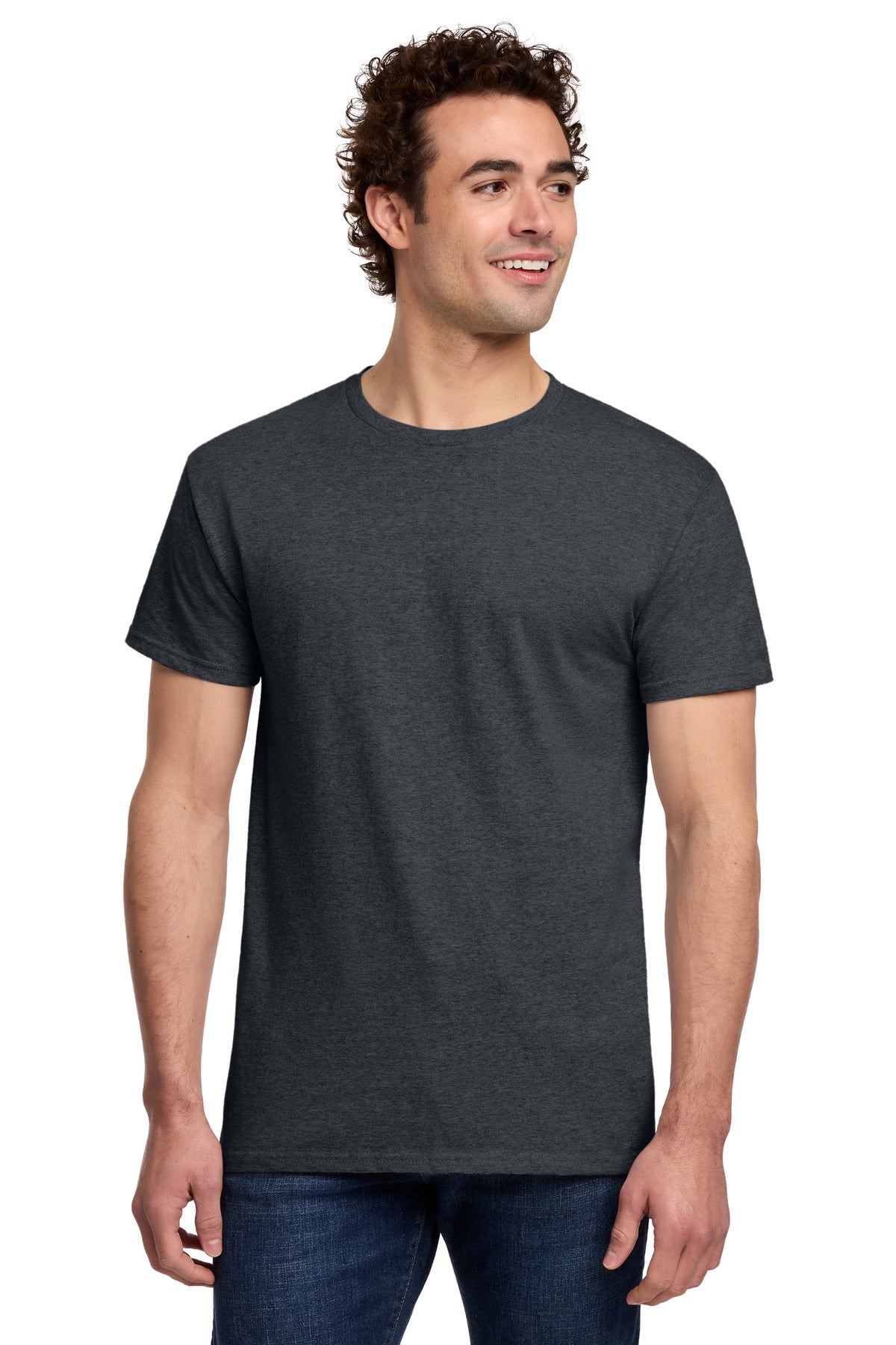 Gildan Light Cotton Tee 3000 in Dark Heather