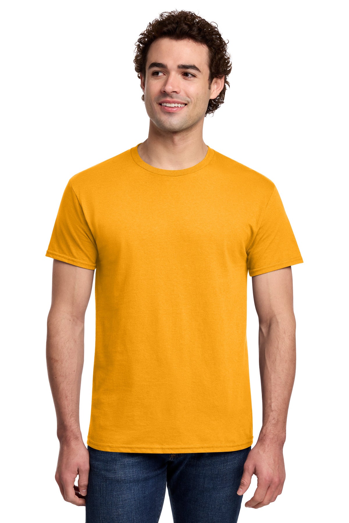 Gildan Light Cotton Tee 3000 in Gold