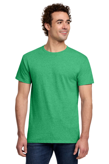 Gildan Light Cotton Tee 3000 in Heather Irish Green