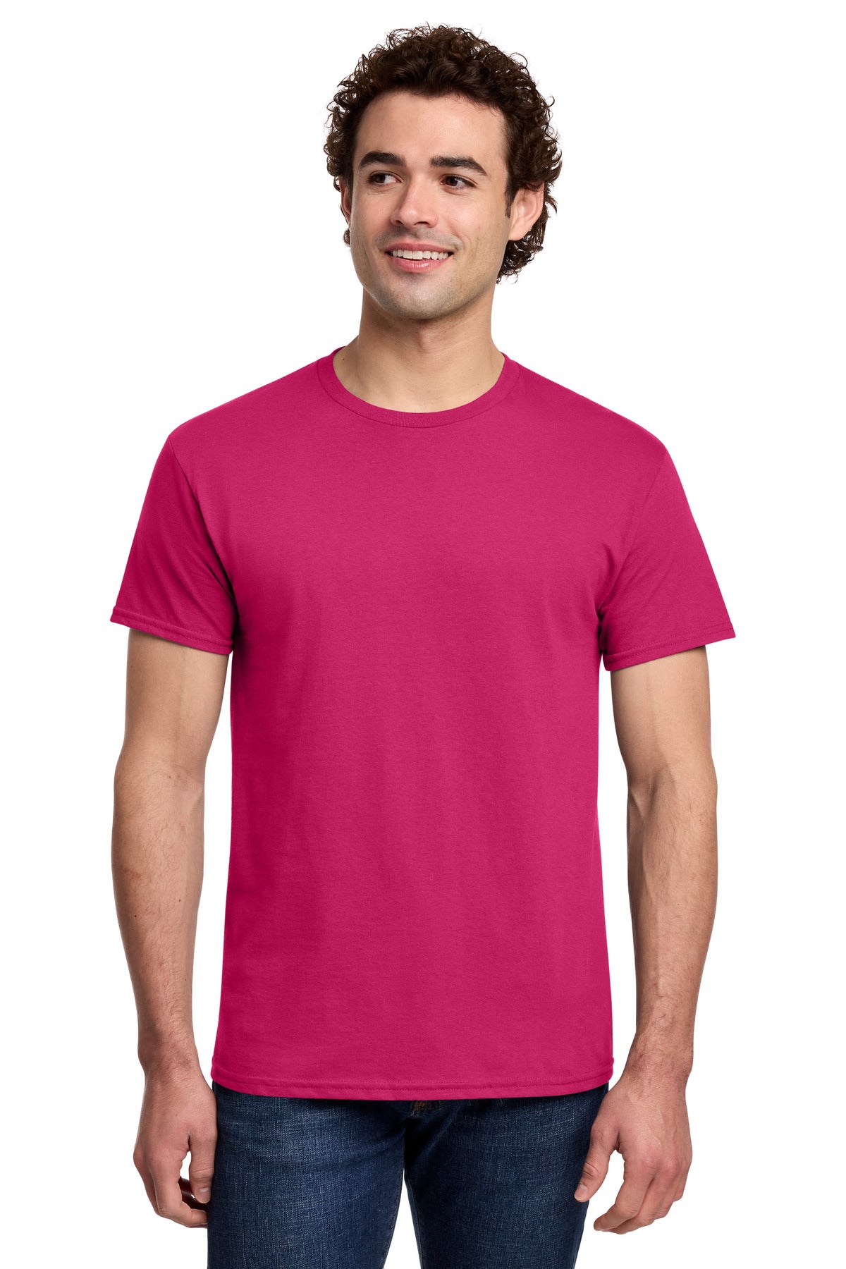 Gildan Light Cotton Tee 3000 in Heliconia