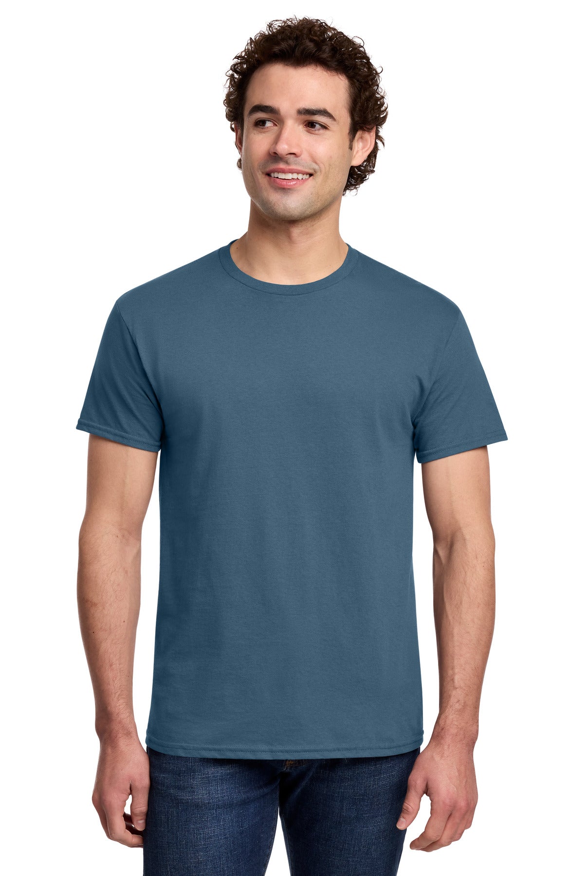 Gildan Light Cotton Tee 3000 in Indigo Blue