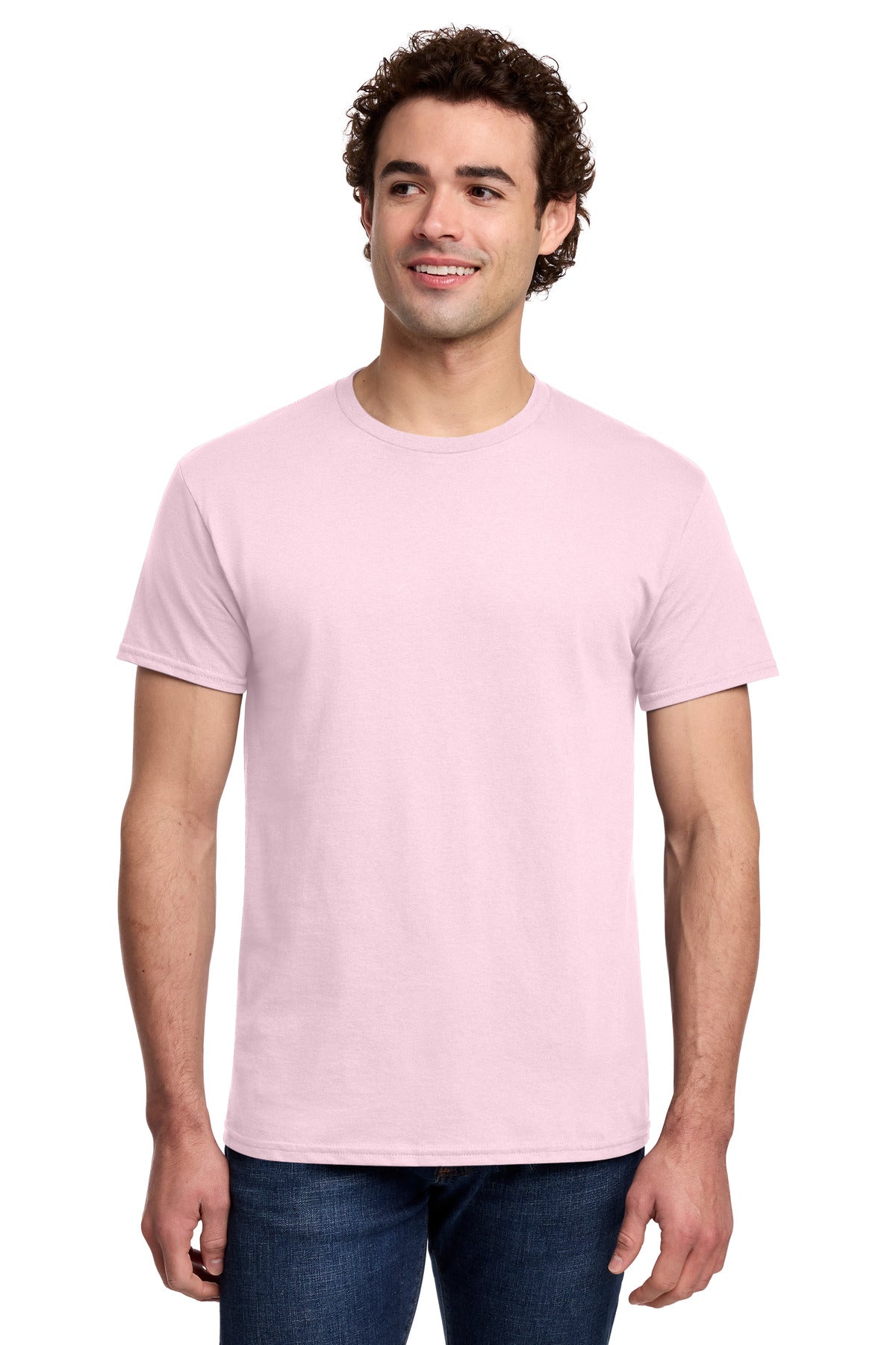 Gildan Light Cotton Tee 3000 in Light Pink