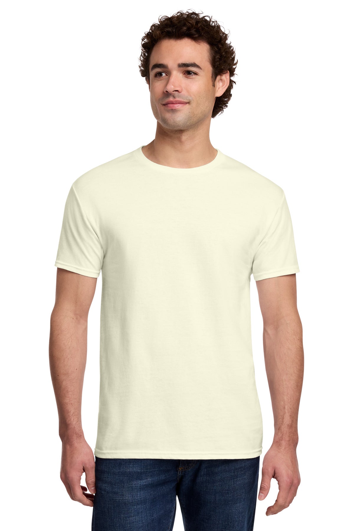 Gildan Light Cotton Tee 3000 in Off White