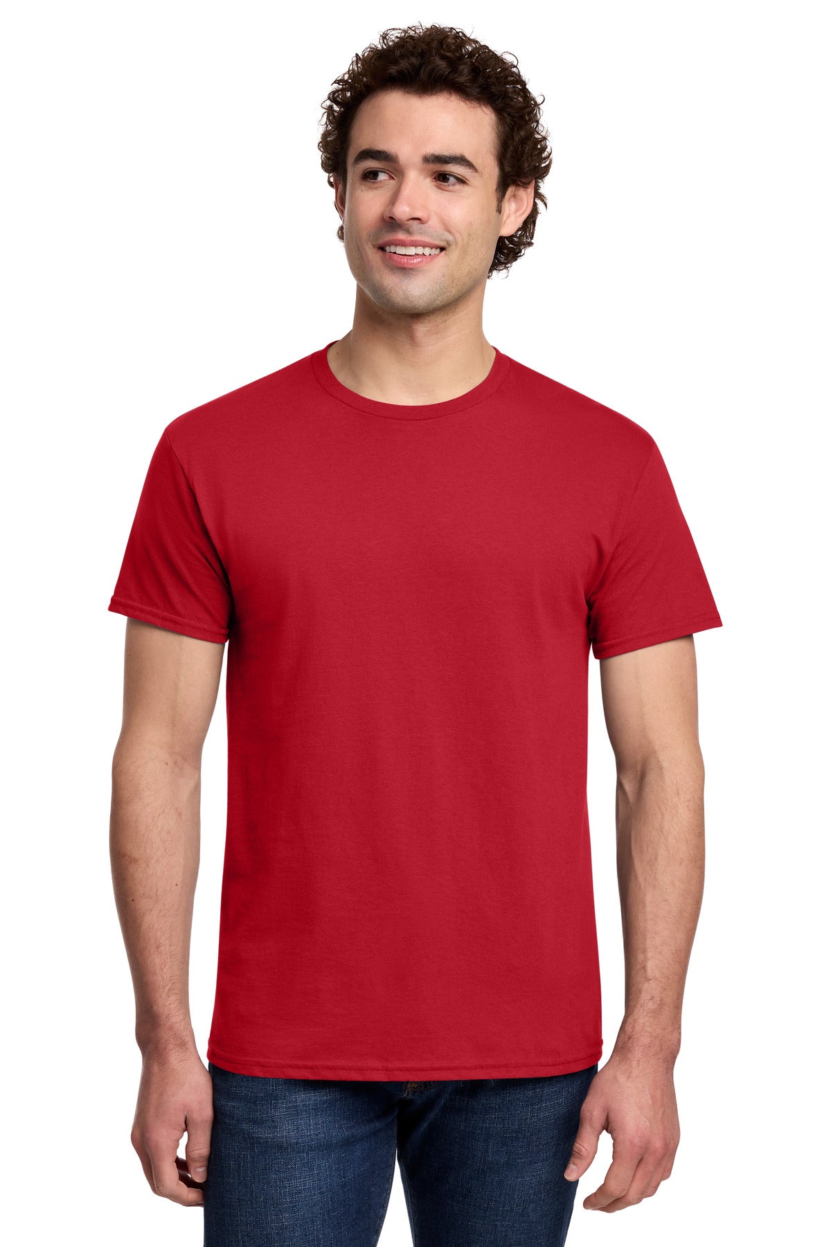 Gildan Light Cotton Tee 3000 in Red