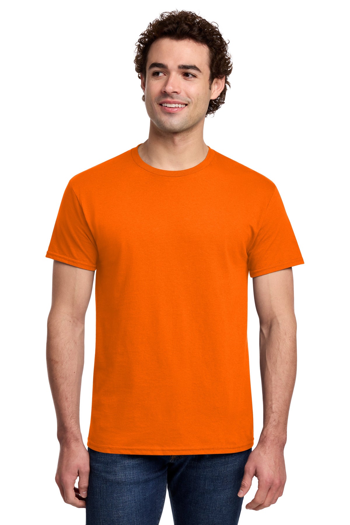 Gildan Light Cotton Tee 3000 in S. Orange