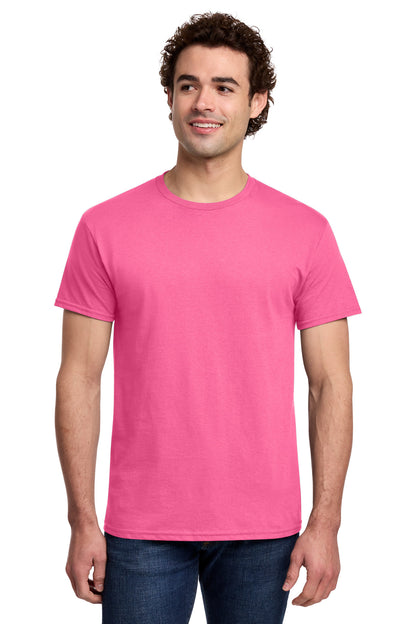 Gildan Light Cotton Tee 3000 in Safety Pink