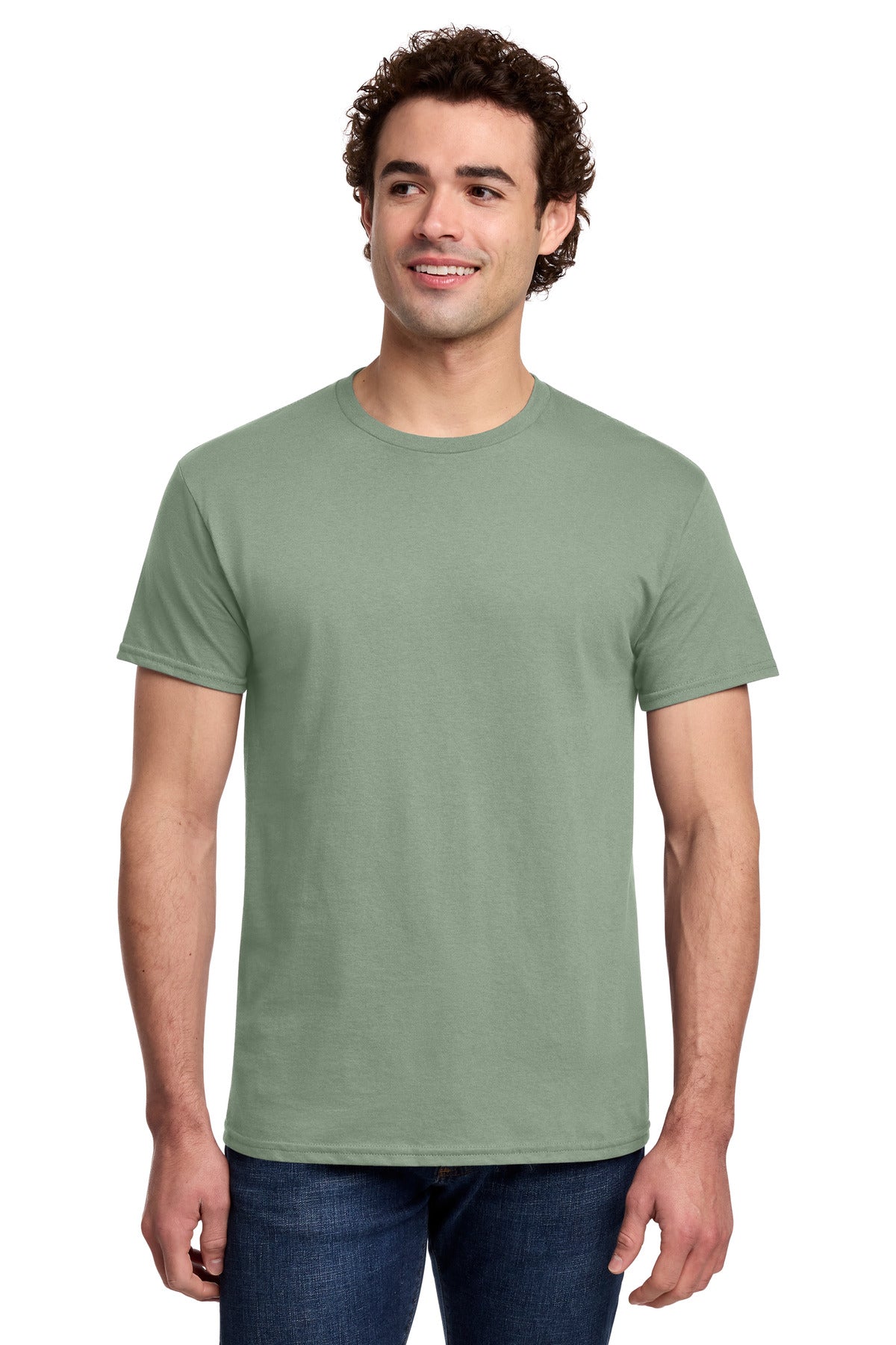 Gildan Light Cotton Tee 3000 in Sage
