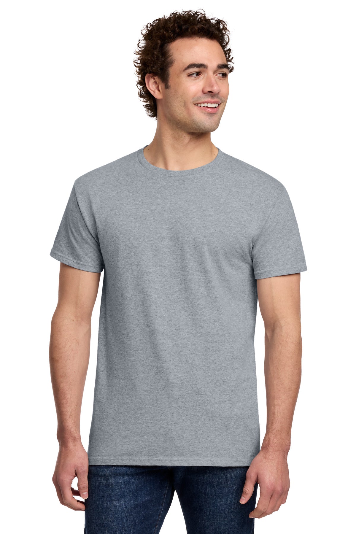 Gildan Light Cotton Tee 3000 in Sport Grey