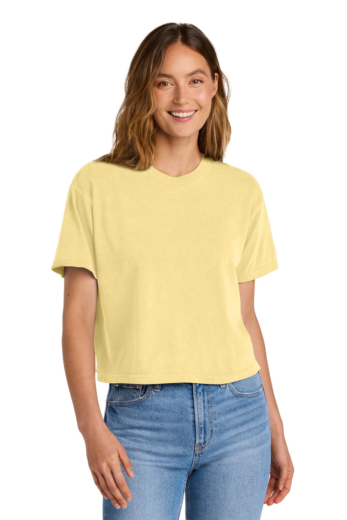 Comfort Colors Women's Heavyweight Boxy Tee 3023CL in Butter