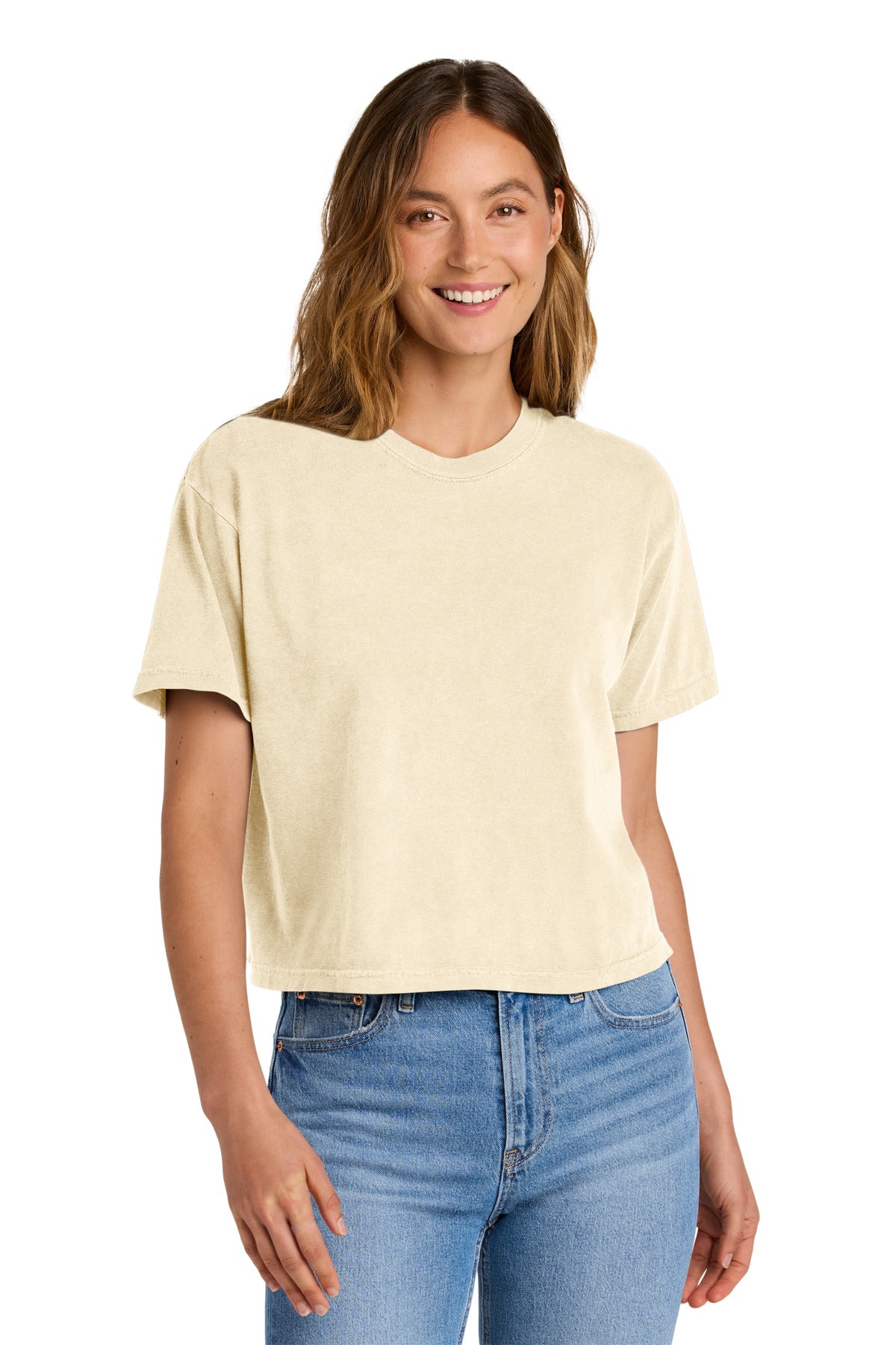 Comfort Colors Women's Heavyweight Boxy Tee 3023CL in Ivory