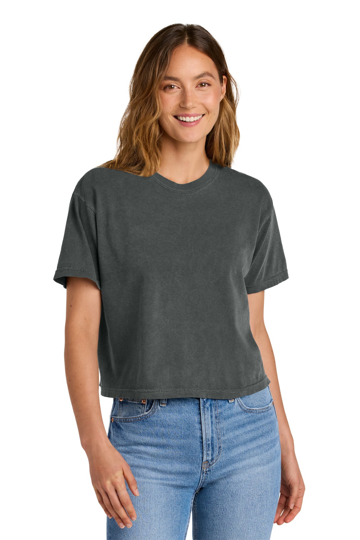 Comfort Colors Women's Heavyweight Boxy Tee 3023CL in Pepper