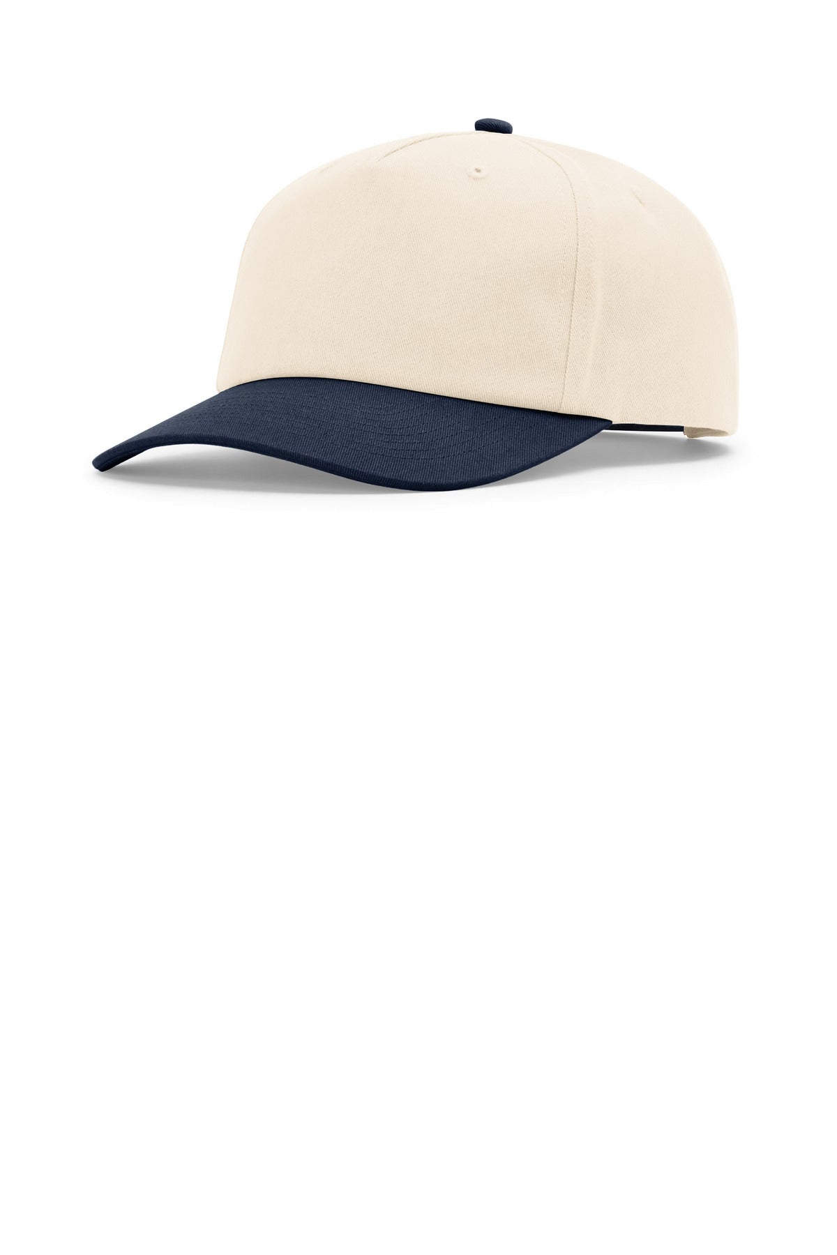 Richardson 5-Panel Relaxed Gramps 356 in Cream/ Cream/ Navy