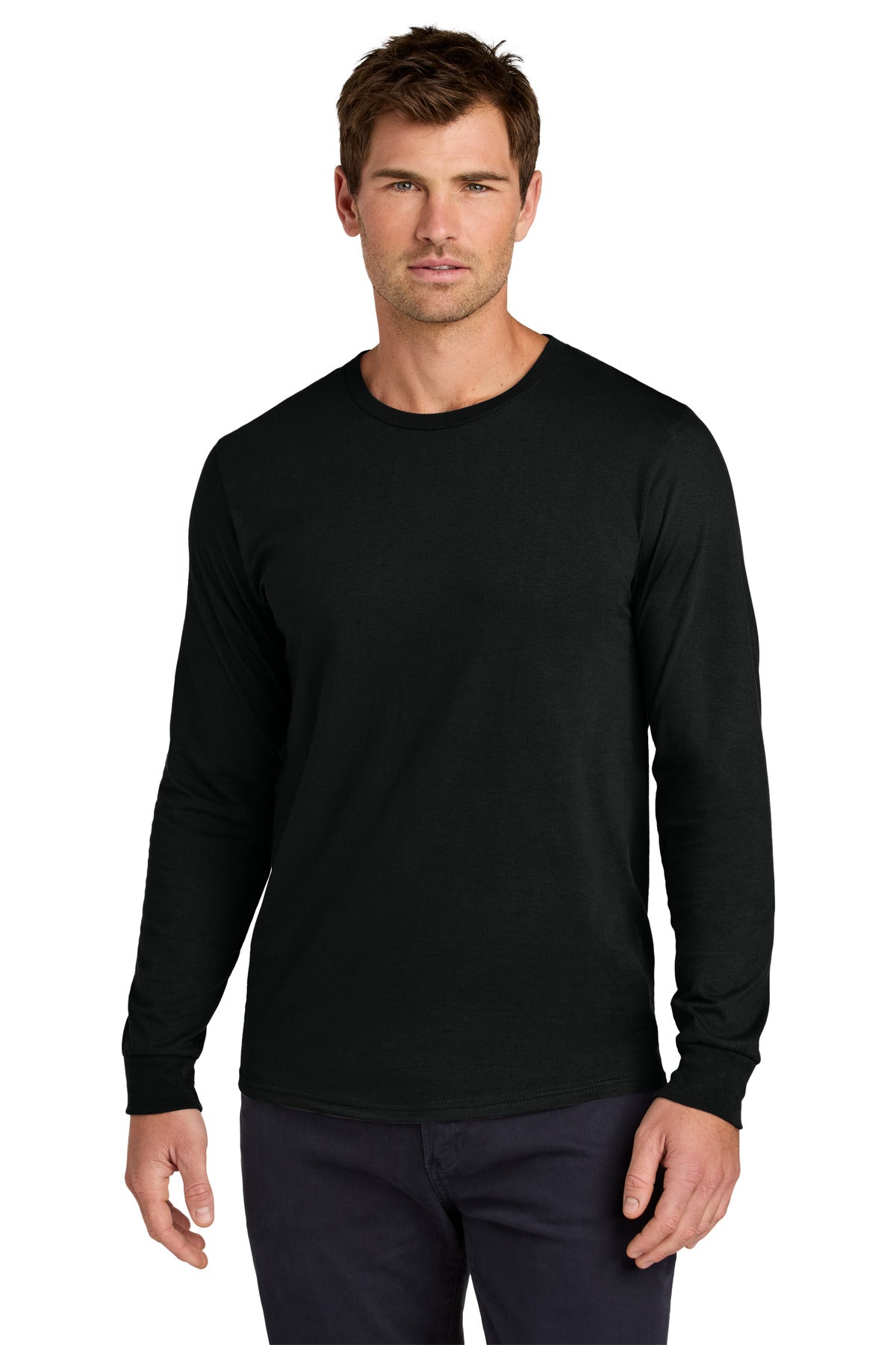 Jerzees Classics Unisex Cotton Long Sleeve T-Shirt 363L in Black Ink