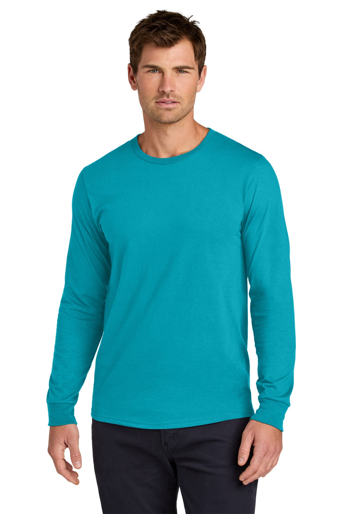 Jerzees Classics Unisex Cotton Long Sleeve T-Shirt 363L in California Blue