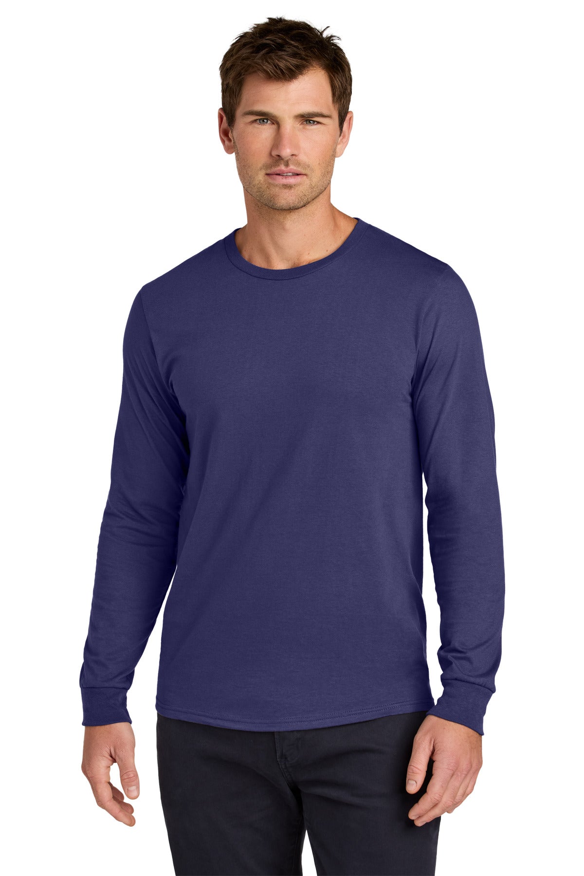 Jerzees Classics Unisex Cotton Long Sleeve T-Shirt 363L in Deep Purple
