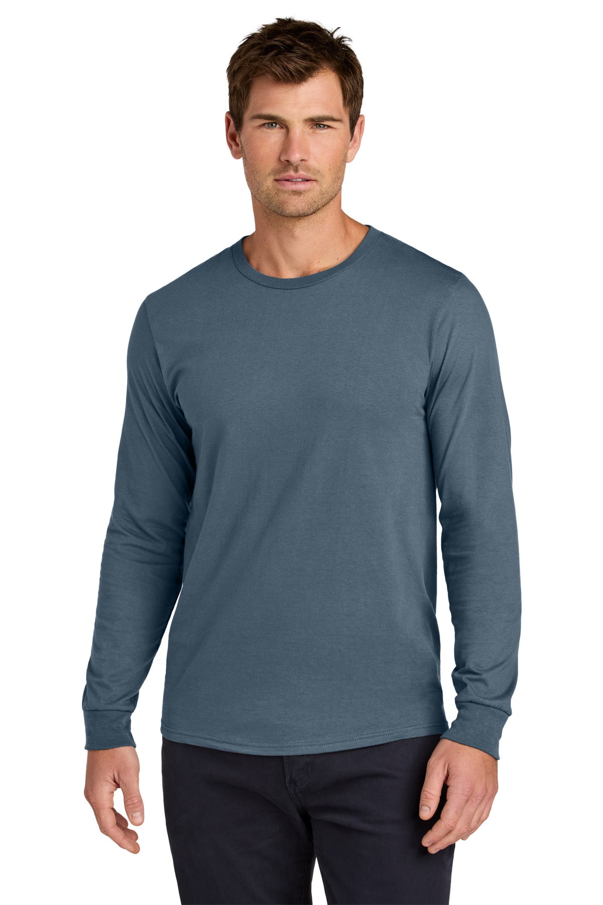 Jerzees Classics Unisex Cotton Long Sleeve T-Shirt 363L in Denim