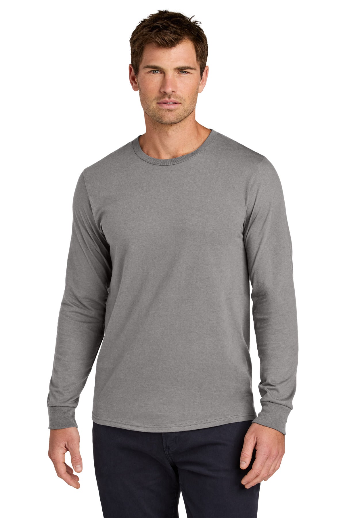 Jerzees Classics Unisex Cotton Long Sleeve T-Shirt 363L in Rock