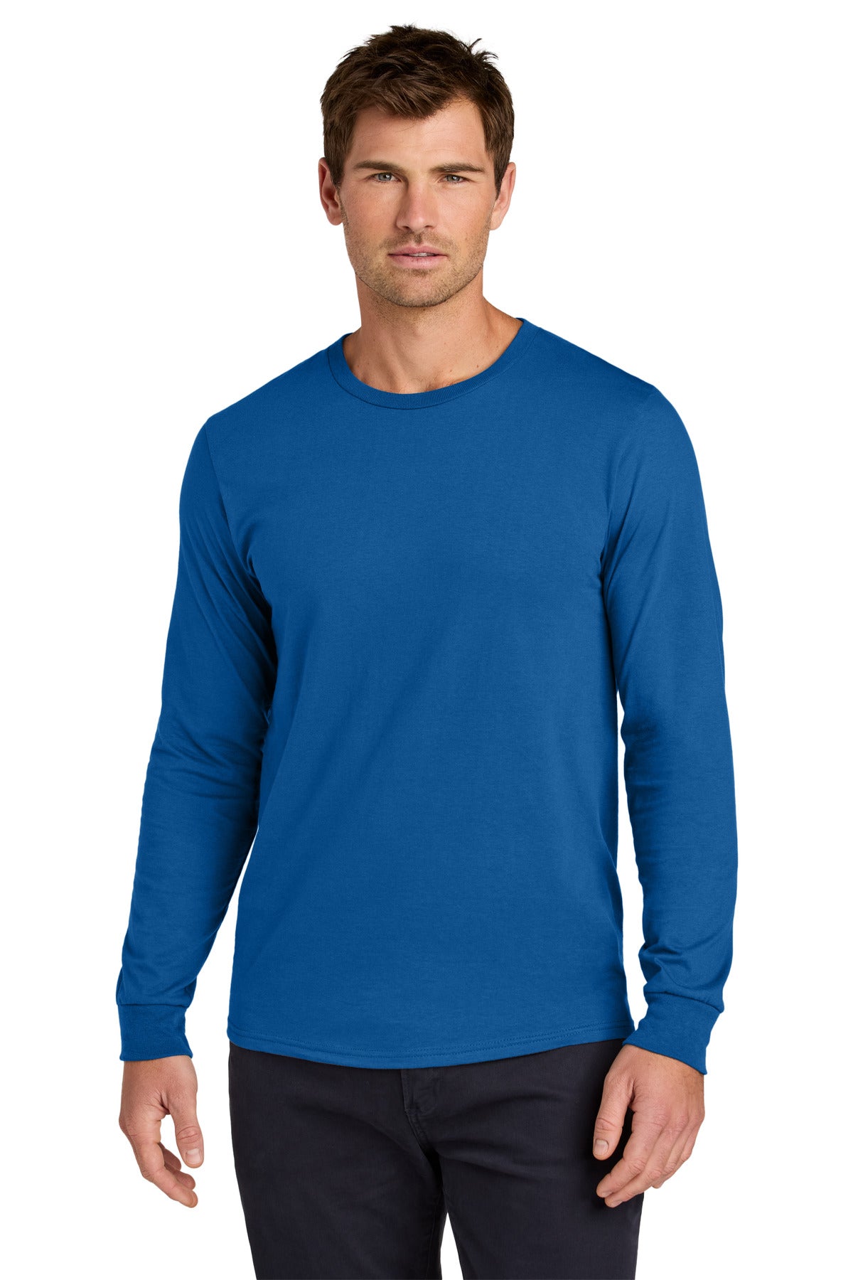 Jerzees Classics Unisex Cotton Long Sleeve T-Shirt 363L in Royal