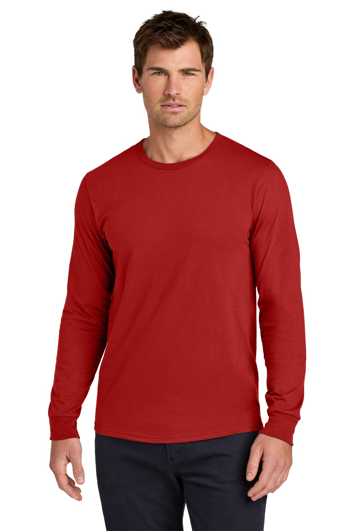 Jerzees Classics Unisex Cotton Long Sleeve T-Shirt 363L in True Red