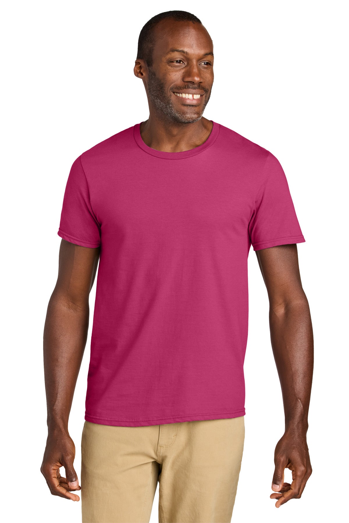 Jerzees Classics Unisex Cotton T-Shirt 363M in Cyber Pink