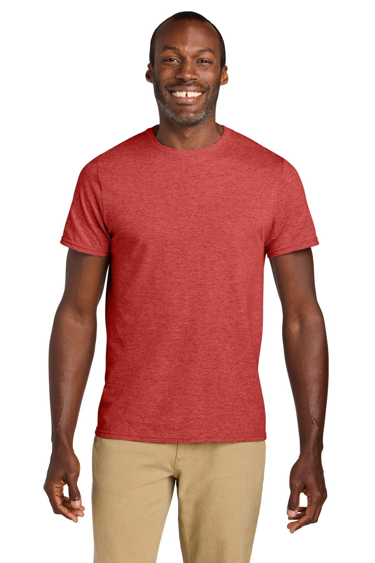 Jerzees Classics Unisex Cotton T-Shirt 363M in Fiery Red Heather