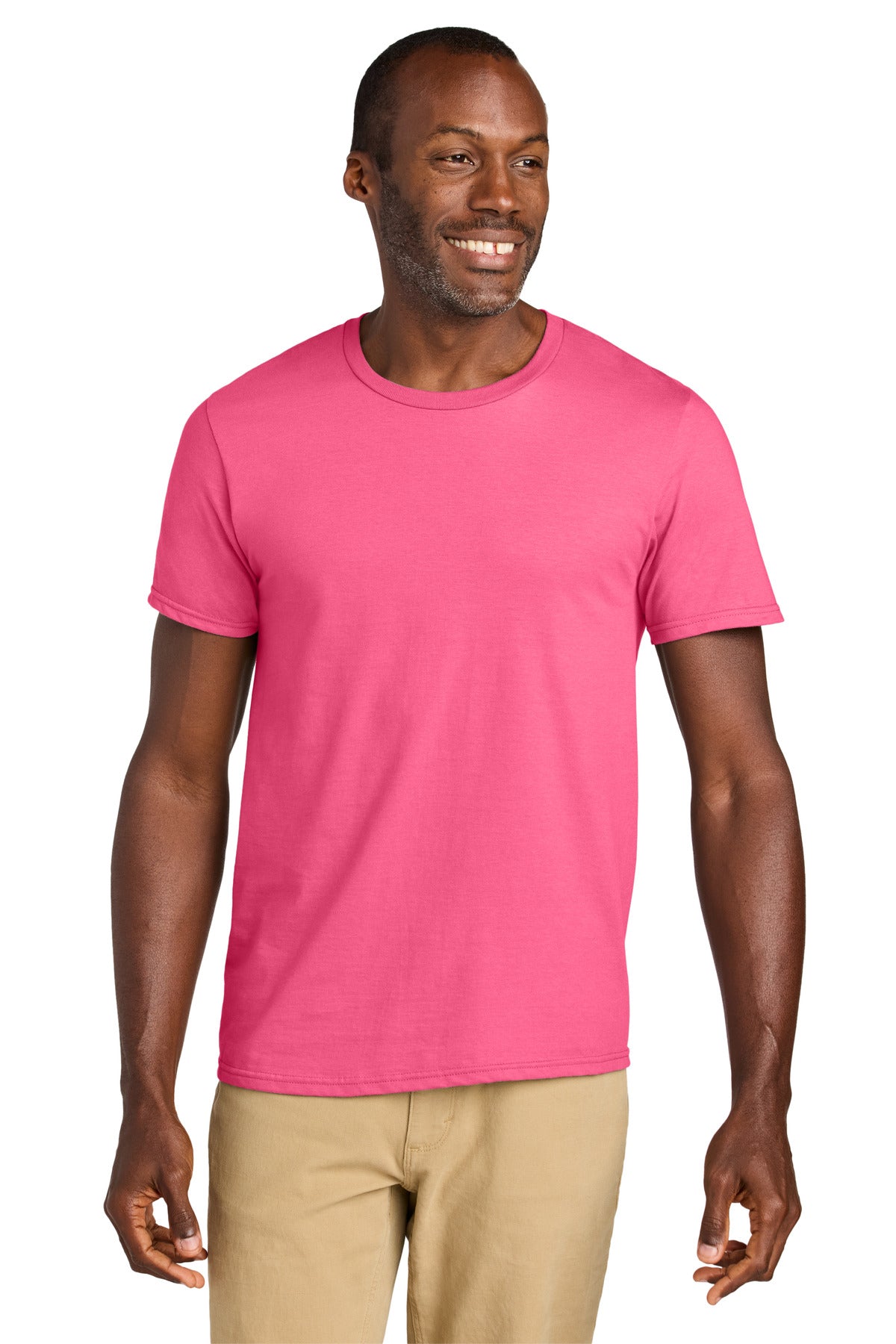 Jerzees Classics Unisex Cotton T-Shirt 363M in Neon Pink