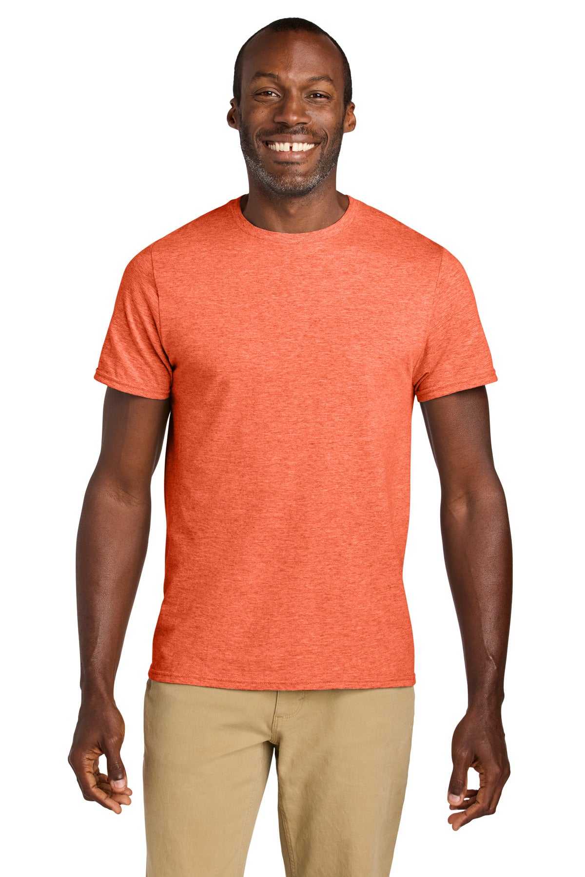 Jerzees Classics Unisex Cotton T-Shirt 363M in Retro Heather Coral