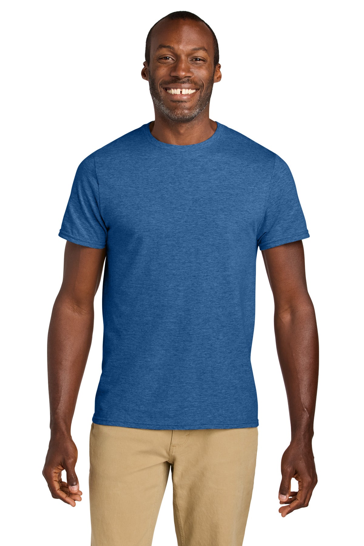 Jerzees Classics Unisex Cotton T-Shirt 363M in Retro Heather Royal