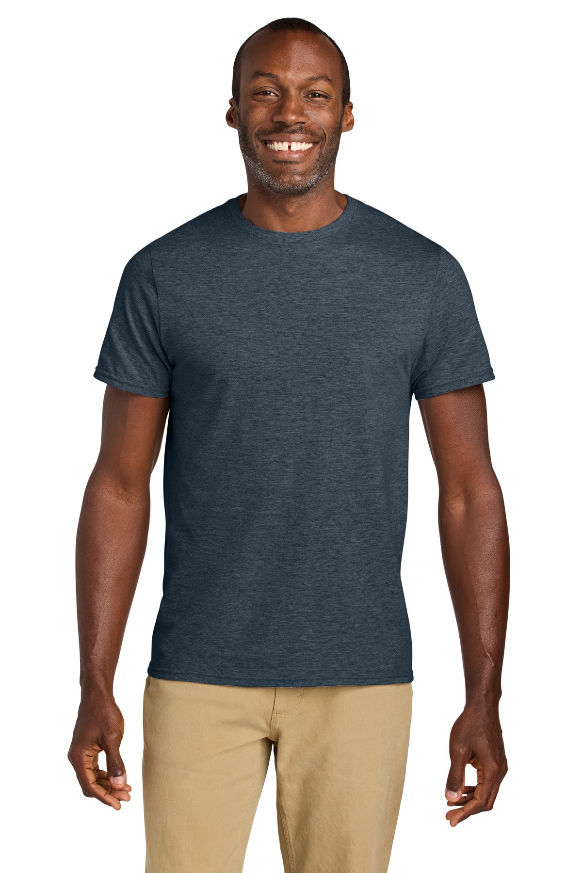 Jerzees Classics Unisex Cotton T-Shirt 363M in Vintage Heather Navy