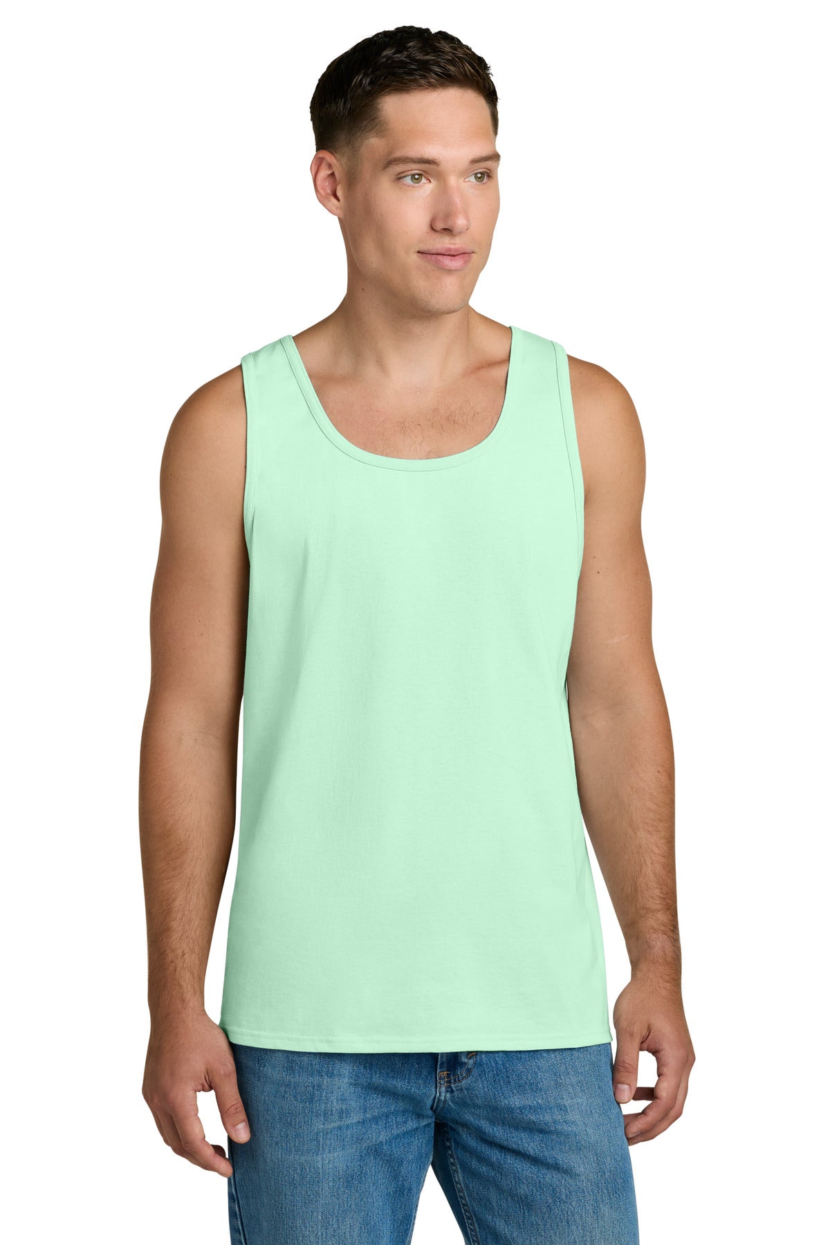 Jerzees Classics Unisex Cotton Tank 363TK in Mint To Be
