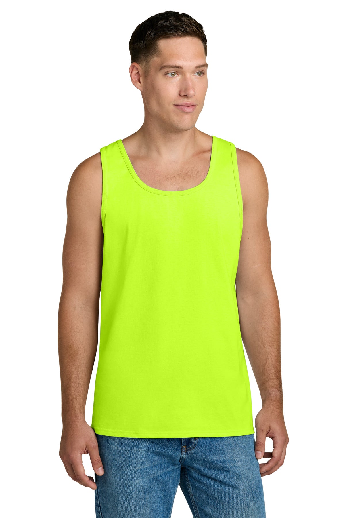 Jerzees Classics Unisex Cotton Tank 363TK in Safety Green