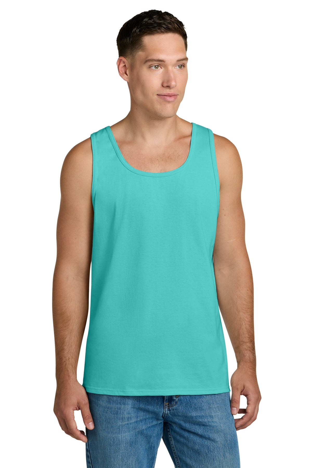 Jerzees Classics Unisex Cotton Tank 363TK in Scuba Blue