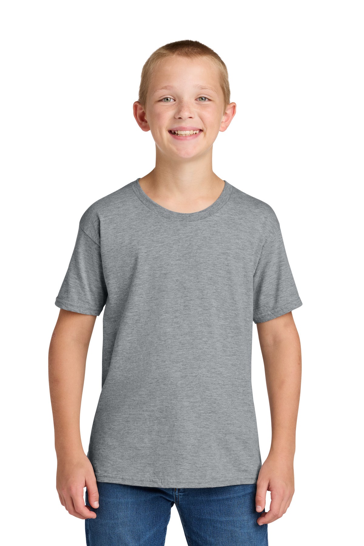 Jerzees Classics Youth Cotton T-Shirt 363Y in Athletic Heather
