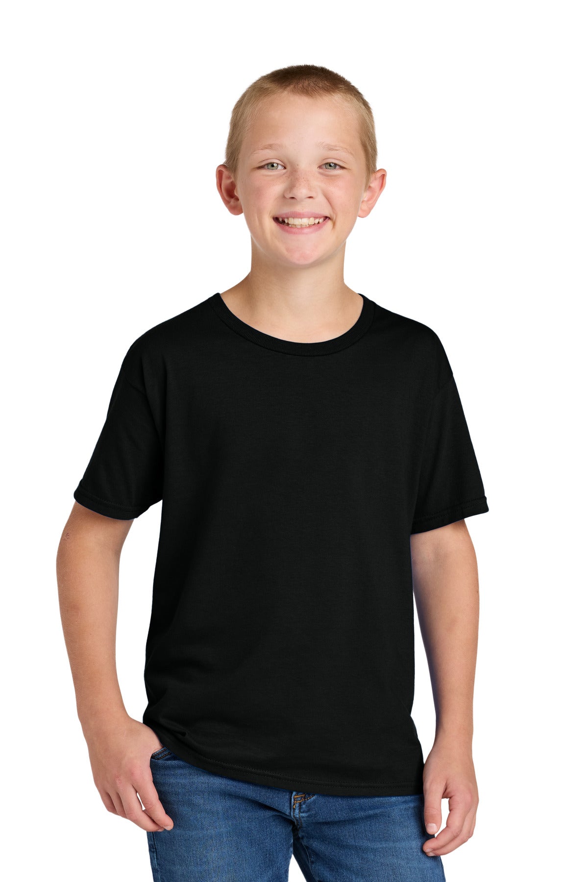Jerzees Classics Youth Cotton T-Shirt 363Y in Black Ink