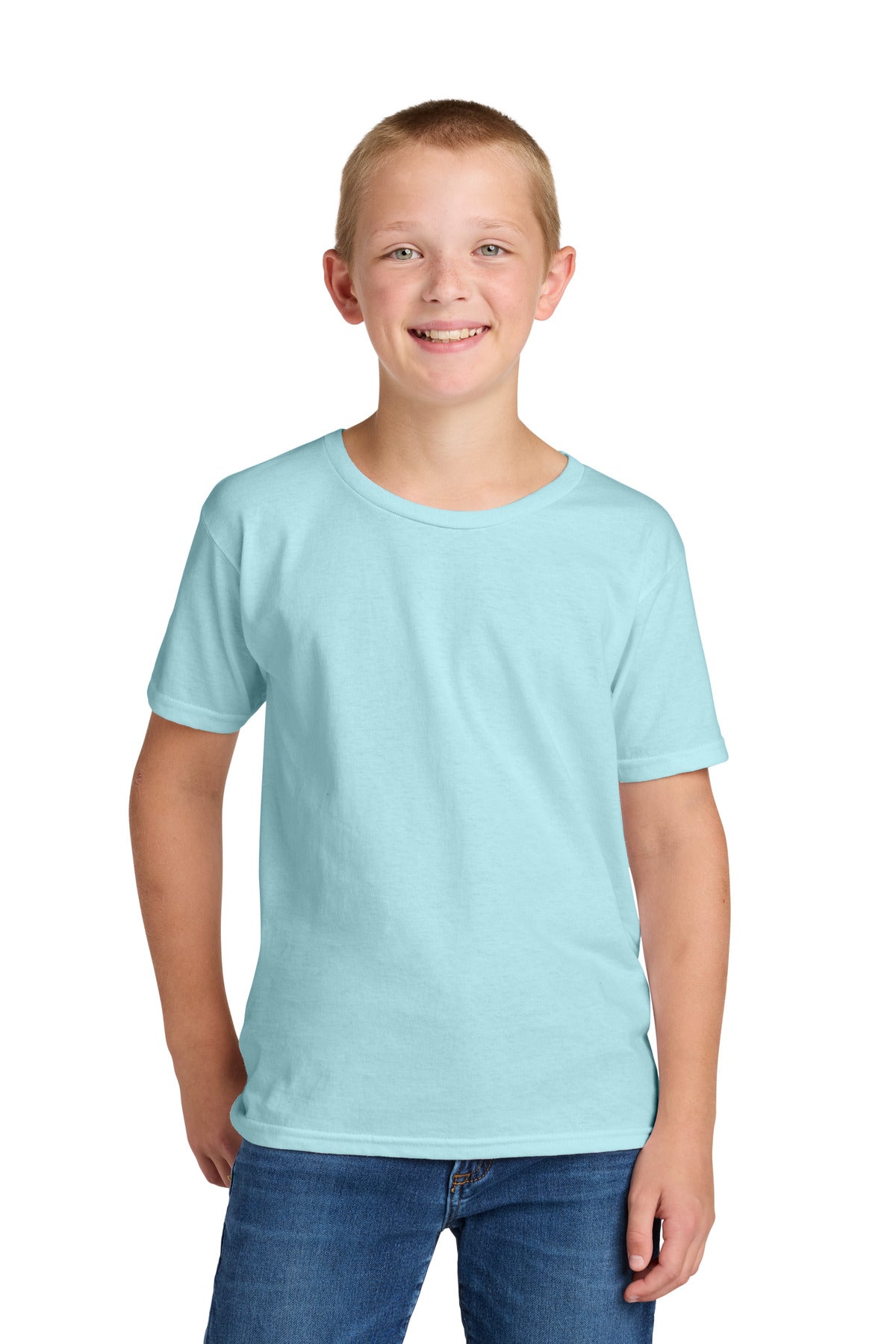 Jerzees Classics Youth Cotton T-Shirt 363Y in Breezy Blue