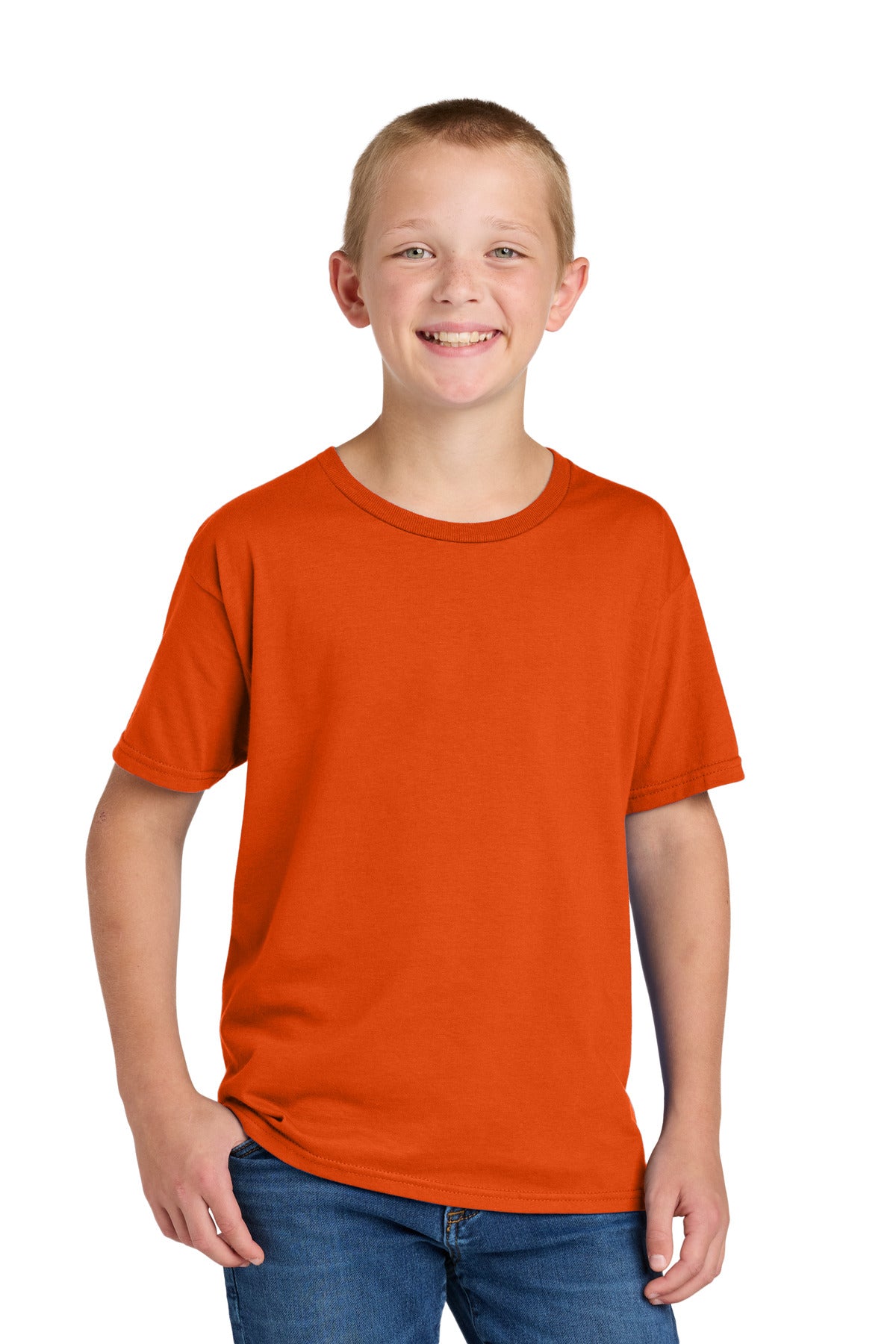 Jerzees Classics Youth Cotton T-Shirt 363Y in Burnt Orange