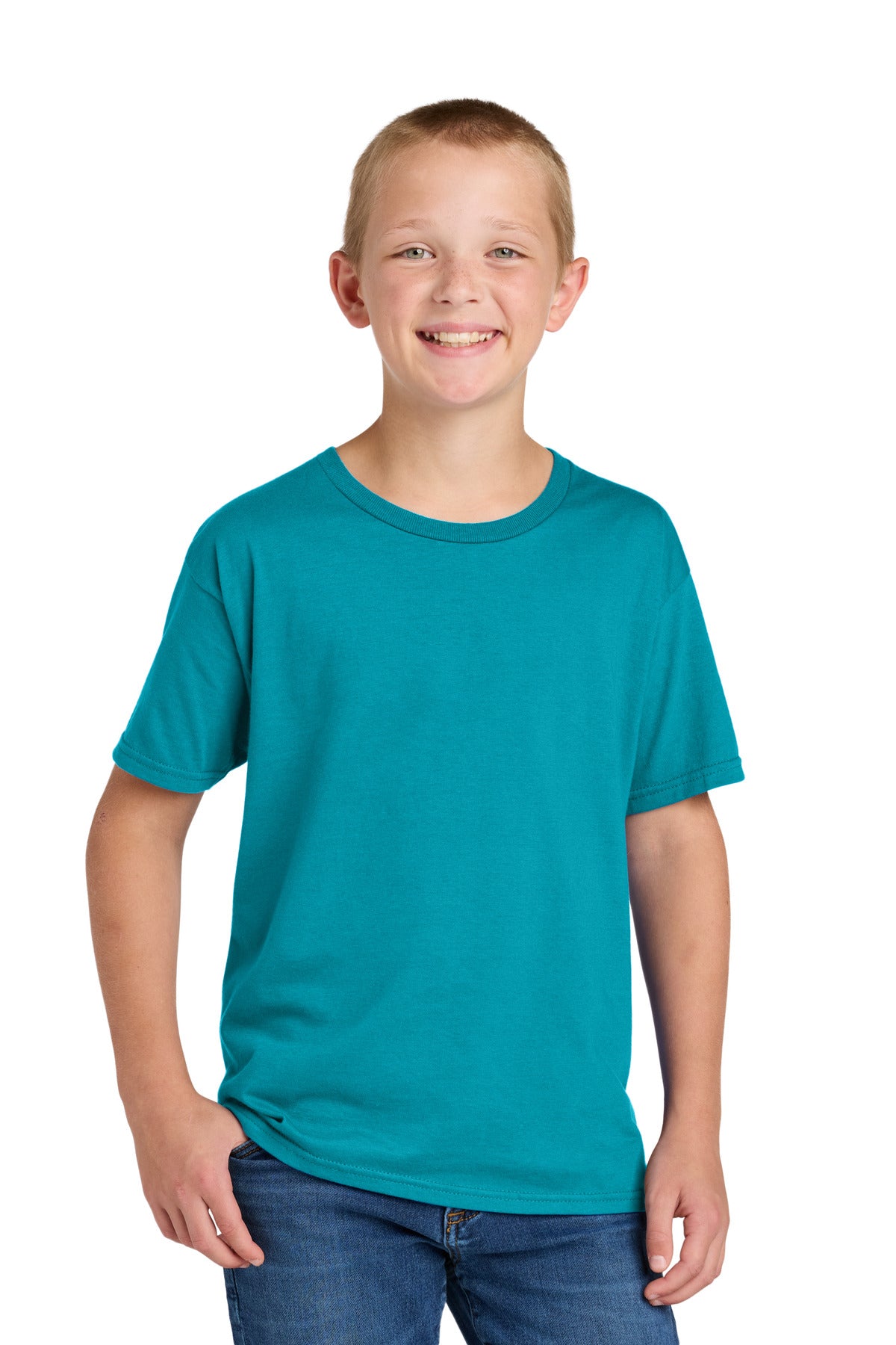 Jerzees Classics Youth Cotton T-Shirt 363Y in California Blue
