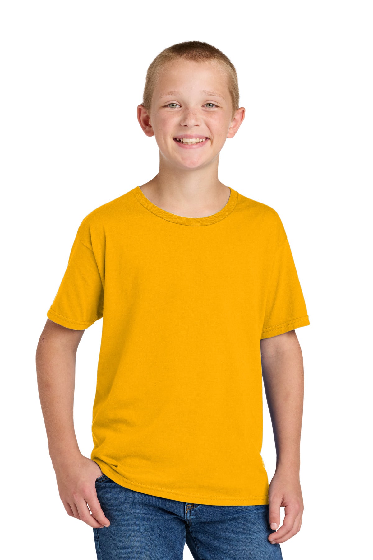 Jerzees Classics Youth Cotton T-Shirt 363Y in Gold