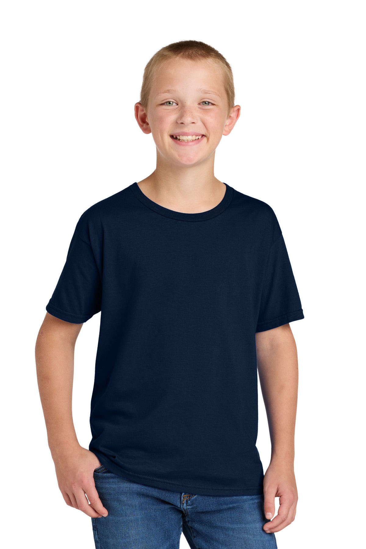 Jerzees Classics Youth Cotton T-Shirt 363Y in J. Navy