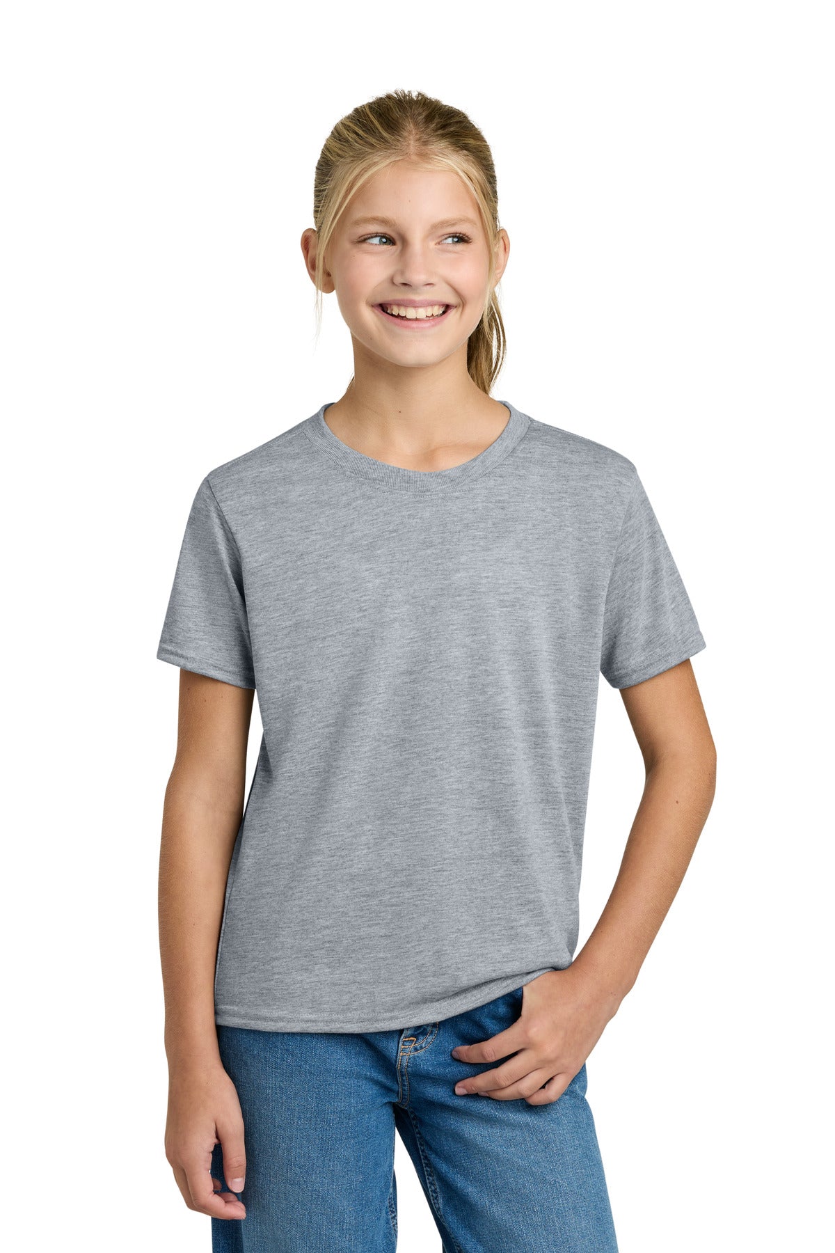 Gildan Youth Gildan Performance T-Shirt. 42000B in Sport Grey
