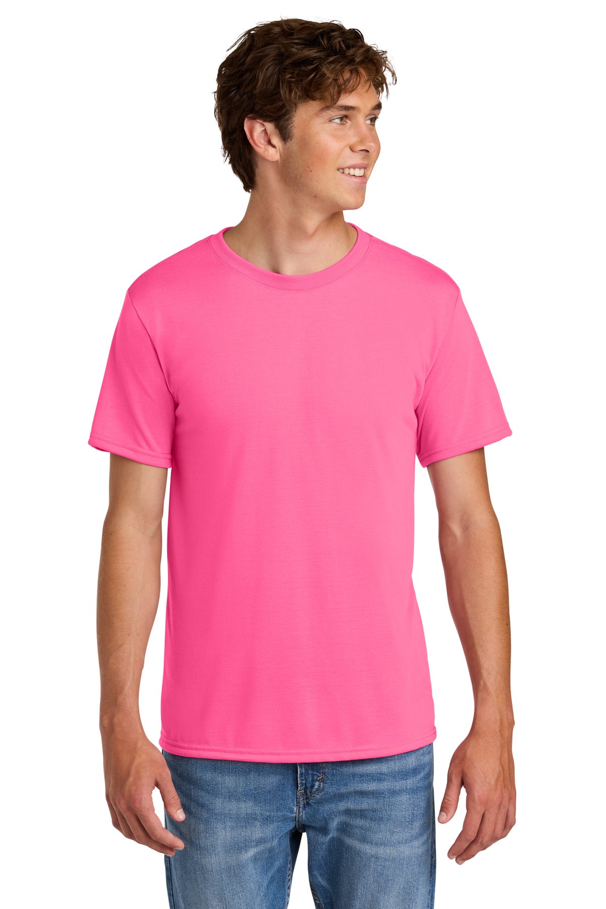 Gildan Gildan Performance T-Shirt. 42000 in Safety Pink